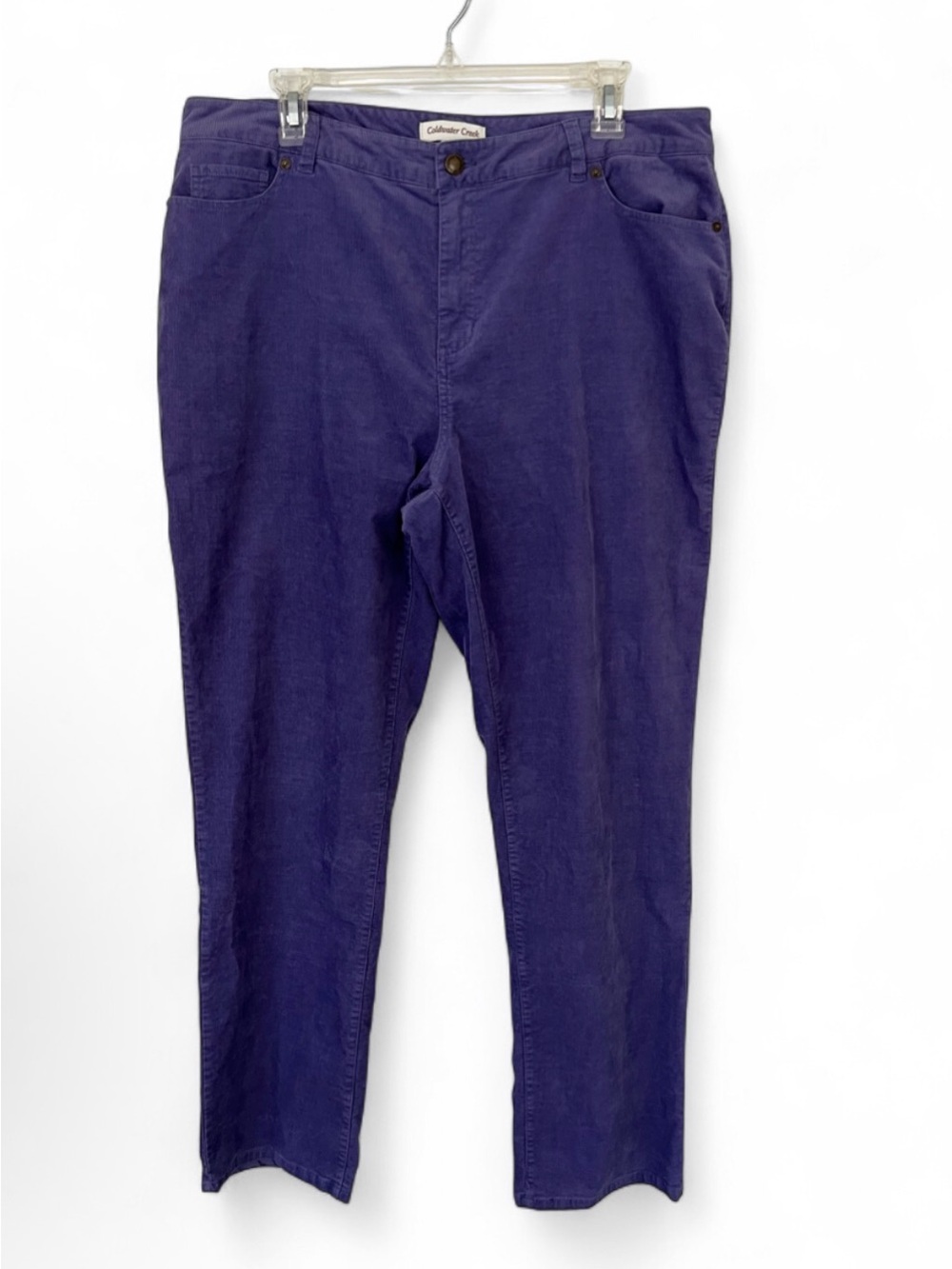 Coldwater Creek Women's Purple Corduroy Pants